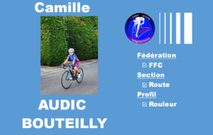 Camille AUDIC BOUTEILLY dans le portrait de la semaine