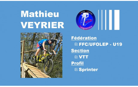  Mathieu VEYRIER dans le portrait de la semaine